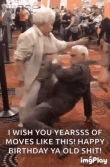 happy birthday old man gif|happy birthday old man dancing.